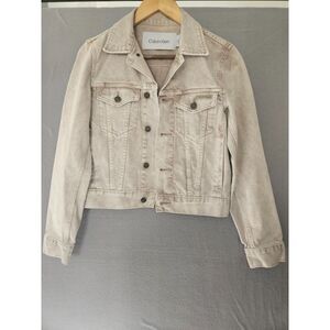 Calvin Klein Men's denim jacket, size XS